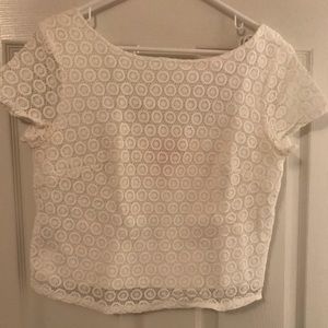 Lilly for Target white crochet top